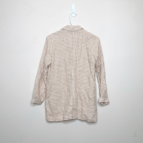 Madewell Linen Dorset Blazer in Gingham Check - Picture 4 of 7